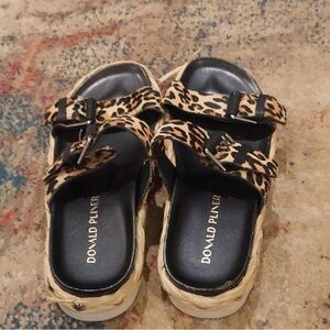 Donald J Pliner Leopard Print Sandals Size 8
